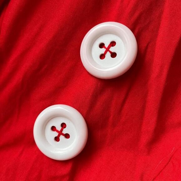 VTG 80s Disney Wear Minnie Mouse Adult Costume Dress M Polka Dot Made in USA - Picture 5 of 11